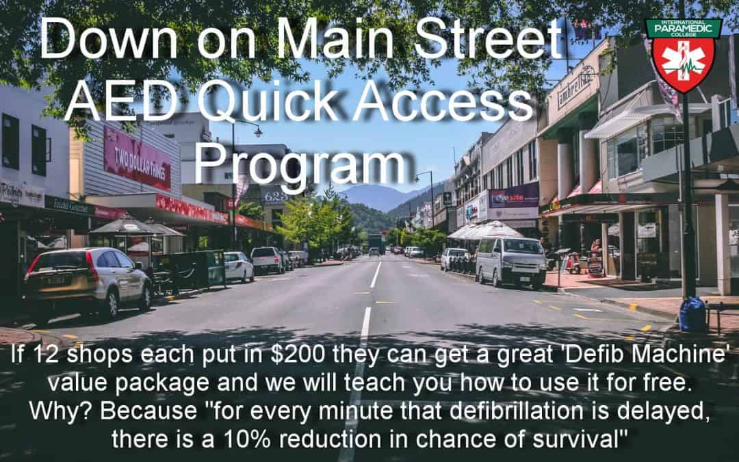 AED Defib Down On Main Street Buying Program